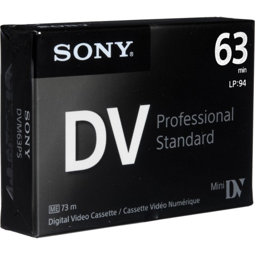 SONY CINTA DE VIDEO MINI DV DVM63 PREMIUM SP/63MIN LP/94MIN ECOFFICE
